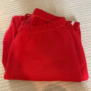 Aviator Nation Red Lightening bolt sweatpants